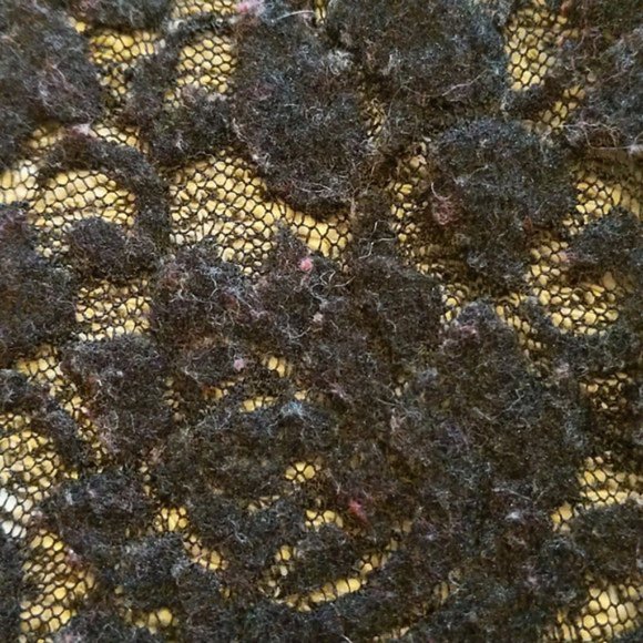 Express Black/White ( Gray) Lace Back Sweater - Picture 4 of 4